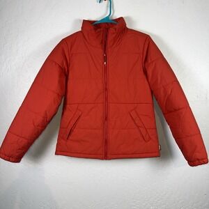 REI Co-op Women's Zip Up Puffer Down Jacket Orange-Red Size Small ❤️
